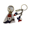 Factory Custom Texas Cowboy Boot Texas Map Tourist Souvenir Metal Texas Keychain