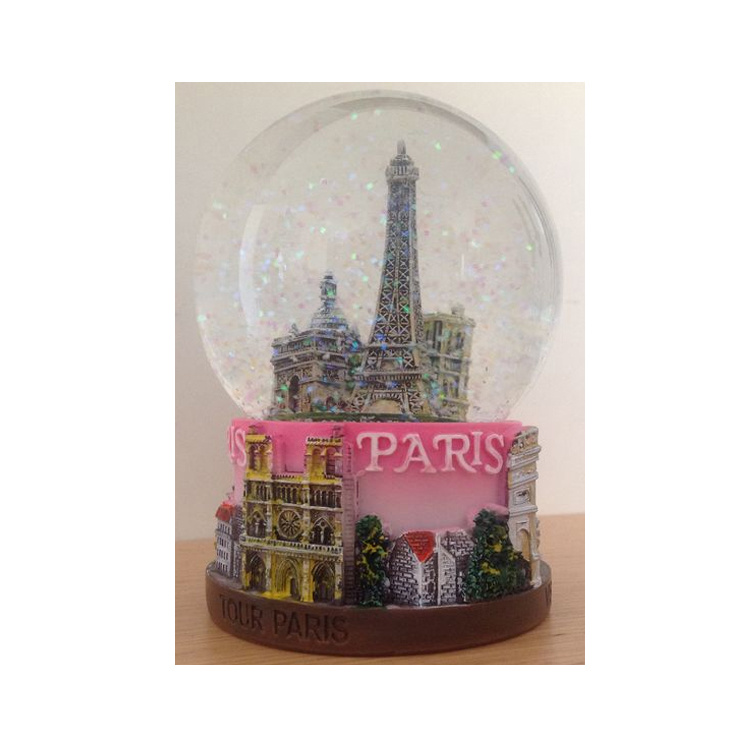 Customized Italy Resin Building Tourist Souvenir Roma Snow Globe