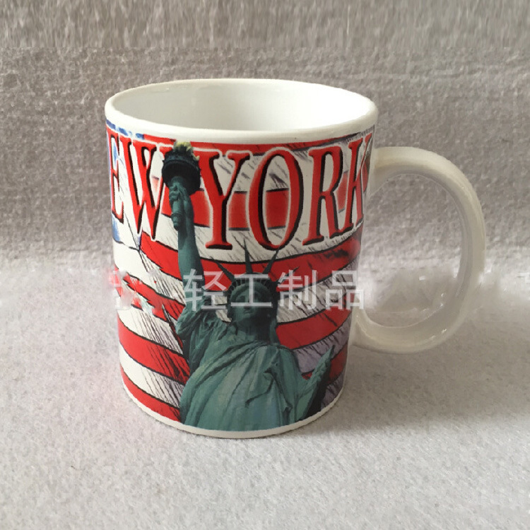 Custom Logo Ceramic Travel Souvenir Mug New York Cup