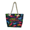 Custom Printing Spain Lizard Design Canvas Women Beach Small Mini Tote Bag