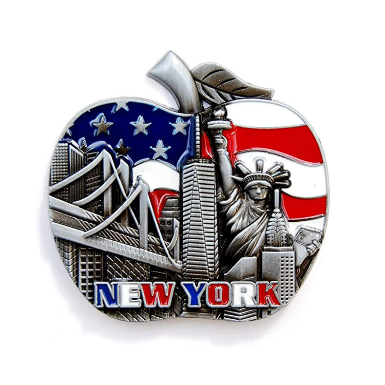 Custom Travel Gift Metal Building 3D Boston City Souvenir Fridge Magnet