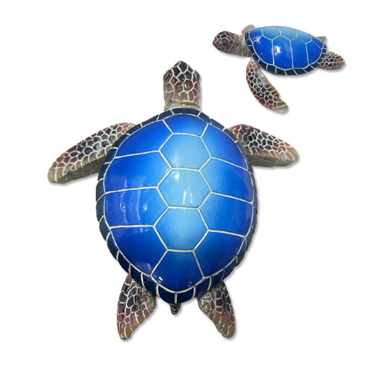 Custom Logo Beach Resin Turtle Figurine Virgin Islands Souvenir St Maarten Turtle Statue