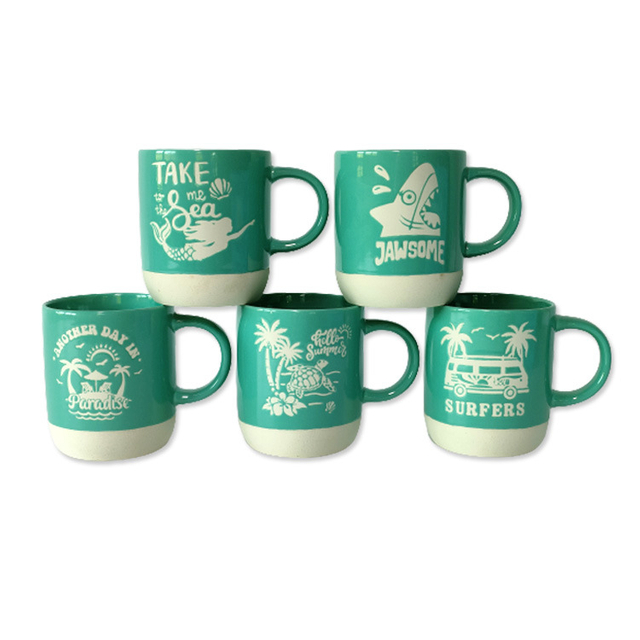 Wholesale Ceramic Cup Sea Ocean Beach Souvenir Turtle Ceramic Coffee Mug