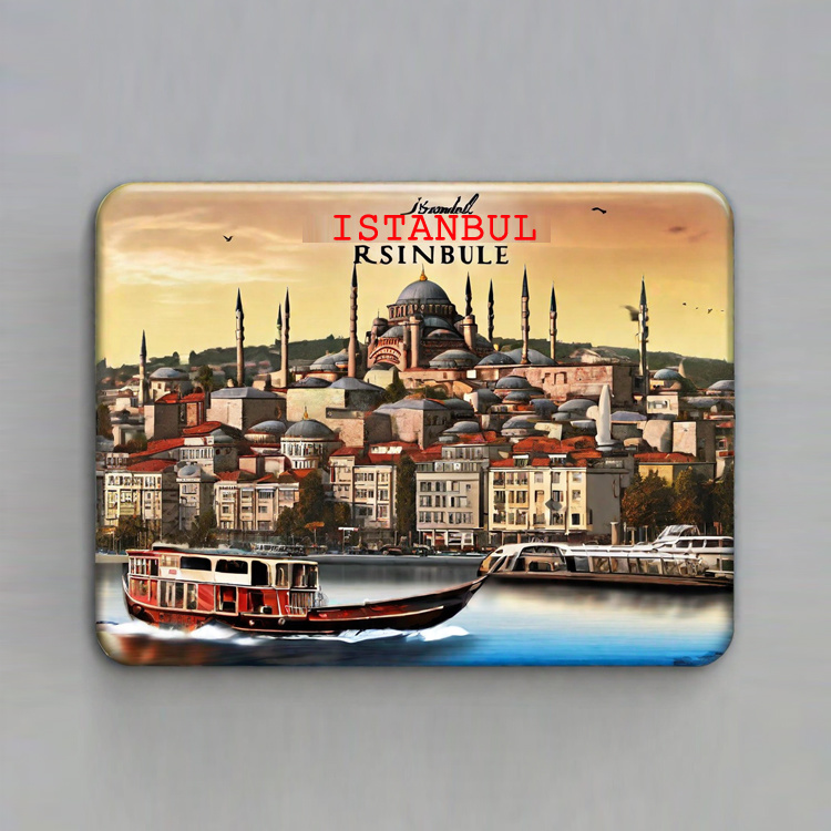 Custom Resin Printing Turkey Istanbul Souvenir Fridge Magnet