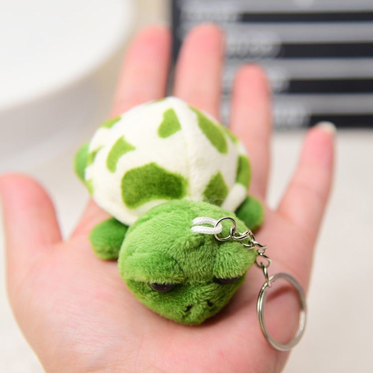 Custom Cute Animal Plush Toy Keychain Tourist Souvenir Plush Turtle Keychain