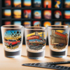 Custom Logo 1.5oz USA City Souvenir Los Angeles Shot Glasses