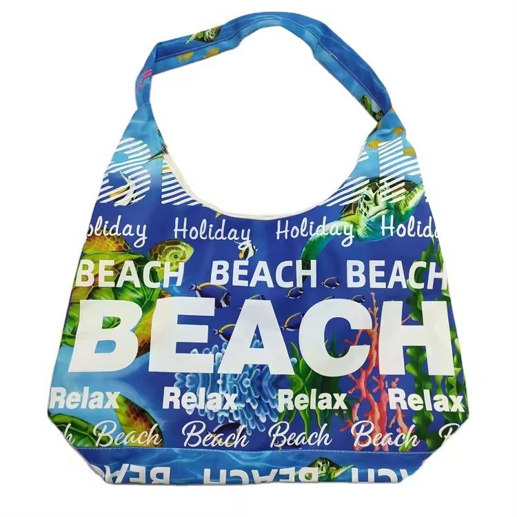 Custom Foam Logo Canvas Tourist Souvenir Tote Bag Barcelona Spain Beach Bag