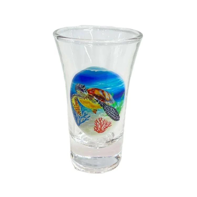 Custom Logo Clear Glass 30ml Shot Glasses for Souvenir