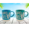 Custom Logo Beach Souvenir Turtle Tropical Cups Ceramic Tropical Coffee Mug