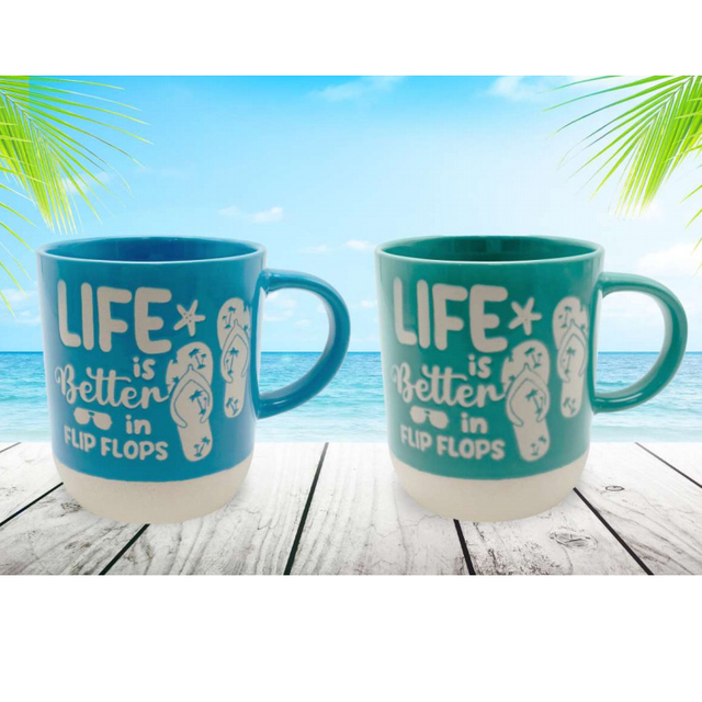 Custom Logo Beach Souvenir Turtle Tropical Cups Ceramic Tropical Coffee Mug