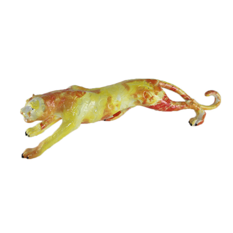 Luxury Art Animal Statue Resin Craft Decor Polyresin Leopard Sculpture