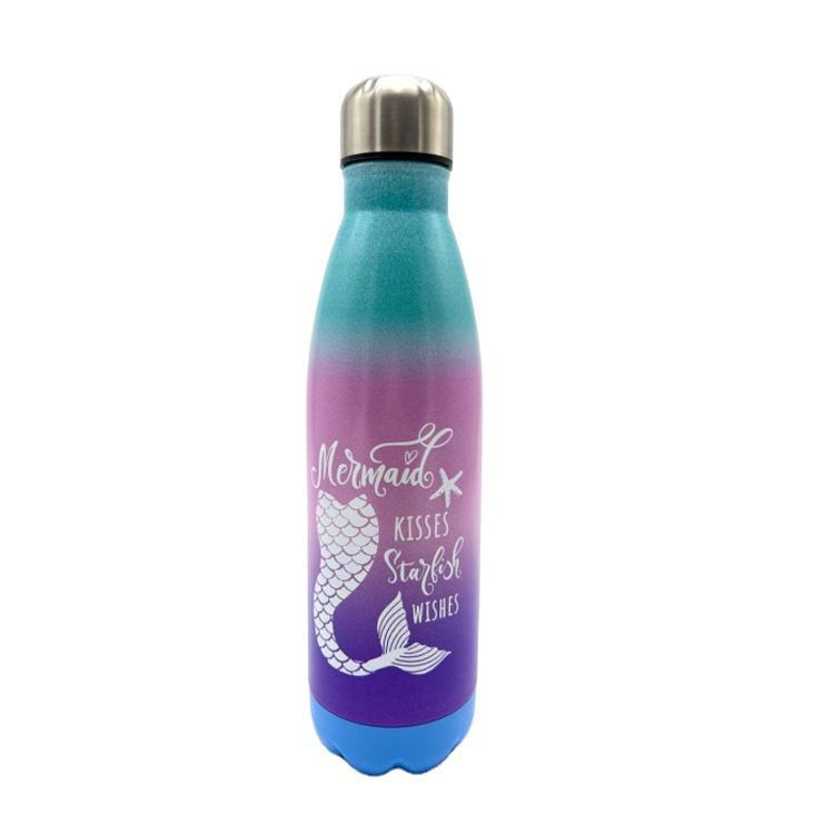 Factory Price Customized UV Print 500ml Vacuum Flask Stainless Steel Souvenir Water Bottle with Custom Logo