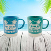 Custom Logo Beach Florida Souvenir Embossed Turtle Coffee Cup Hand Glazed Sea Turtle Mug