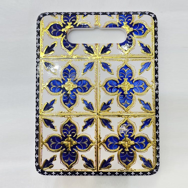 OEM Design Blue and White Porcelain Style Tableware Custom Ceramic Placemat