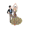 Factory Wholesale Home Decor Different Size Resin Statue Mosaic Spanish Flamenco Dancer Figurine