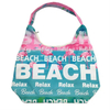 Custom Logo Personalised Canvas Beach Hand Bags 2024 Souvenir Florida Miami Beach Bag