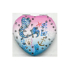 Custom Printing Tourist Souvenir PU Unique Makeup Mirror Heart Shape Evil Eye Pocket Rhinestones Mirror