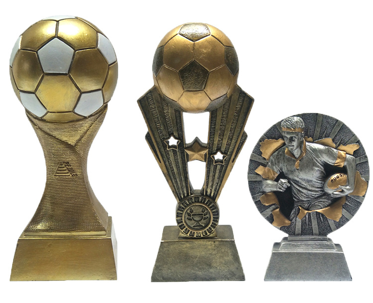 Customized Trophy Award Resin World Cup Football Trophy for Souvenir Gift