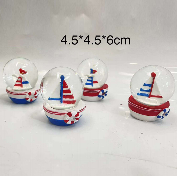 Custom Resin Travel Gift Dolphin Nautical Sailboat Lighthouse Croatia Souvenir Snow Globe