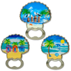 Custom Logo Unique Design Coastal Beach Souvenir Metal Sea Shell Bottle Opener