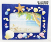 Custom Logo Tourist Souvenir Beach Polyresin Resin Picture Photo Frame with Seashell