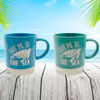 Customized Sea Turtle Ceramic Palm Tree Mug Beach Souvenir Hawaiian Cups