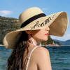 Wholesale Outdoor Sun Foldable Lady Beach Summer Women Straw Hats with Custom Logo