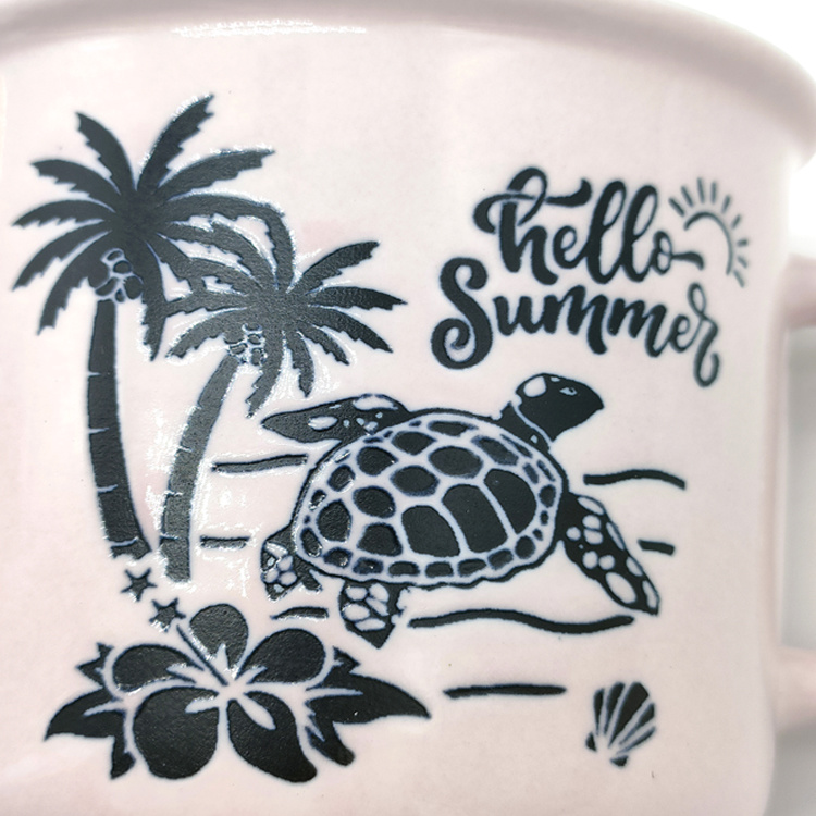 Wholesale Custom Logo Island Beach Turtle Coffee Mug Tourist Portugal Ceramic Mugs