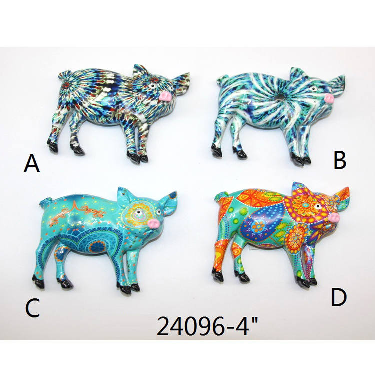 Custom Tourist Souvenir Animal Pig Refrigerator Magnets Cute Resin Pig Fridge Magnet