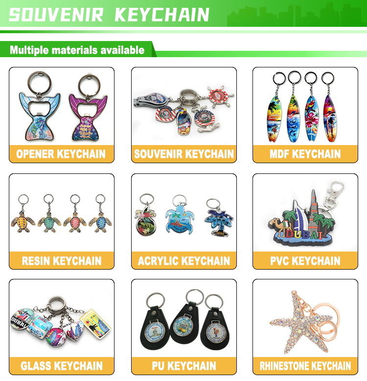 Factory Customized Logo Zinc Alloy Winter Snowboard Skate Snow Mountain Souvenir Ski Keychain