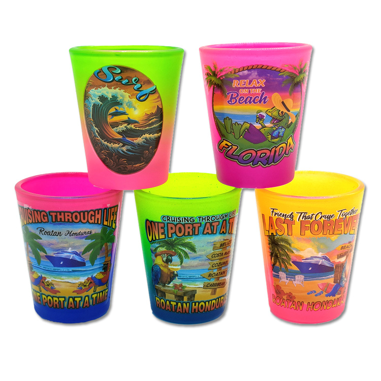 Wholesale Custom Handmade Tourist Souvenir 1.5oz Turtle Ceramic Shot Glass