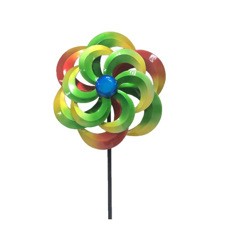 Wholesale Flower Shape Metal Garden Stake for Yard Lawn Garden Decoration