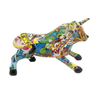 Custom Home Decorative Cattle Sculpturecolorful Resin Cow Statue