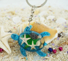 Ocean Series Beach Souvenir Keychain Resin Seahorse Keychain