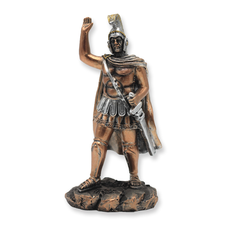 Custom Polyresin Figure Greece Resin Warrior Bronze Statue