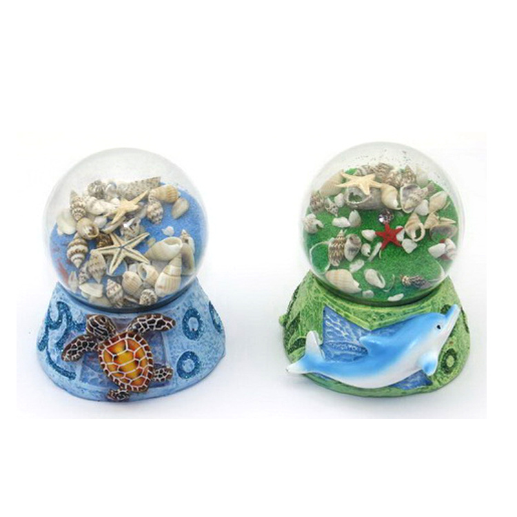 Custom Tropical Beach Sand Globe Souvenir Resin Sand Bottle Decoration