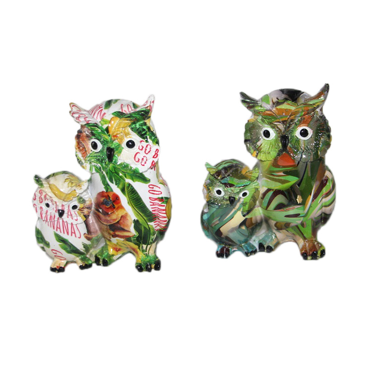 Indoor Home Decor Animal Craft Realistic Resin Owl Statue Ornament