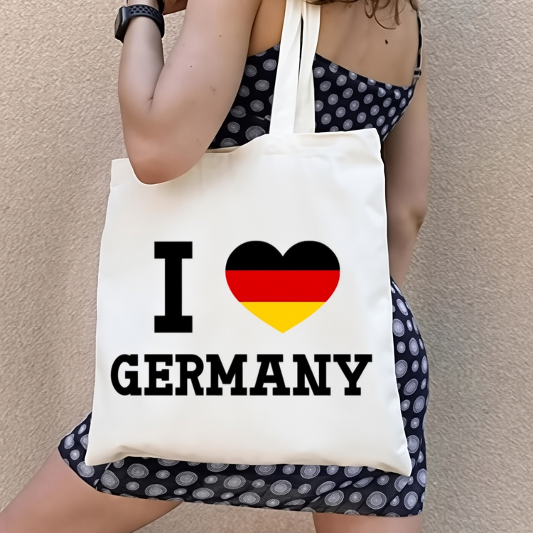 Custom Logo Design Printed Canvas Warsaw Krakow POLSKA Souvenir Bag Poland Tote Bag