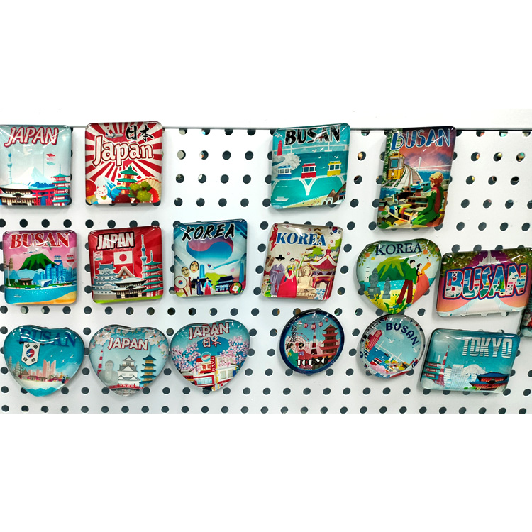 Custom Printed Dog Japanese City Resin Magnet Nagoya Hokkaido Okinawa Osaka Japan Souvenir Fridge Magnet