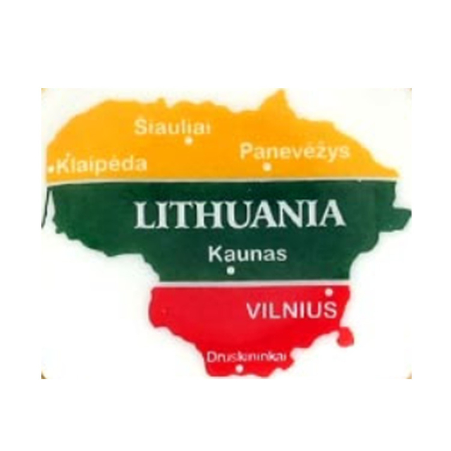 Customized Resin Printed Travel Souvenir Crafts Nida Palanga Vilnius Lithuania Souvenir Fridge Magnet
