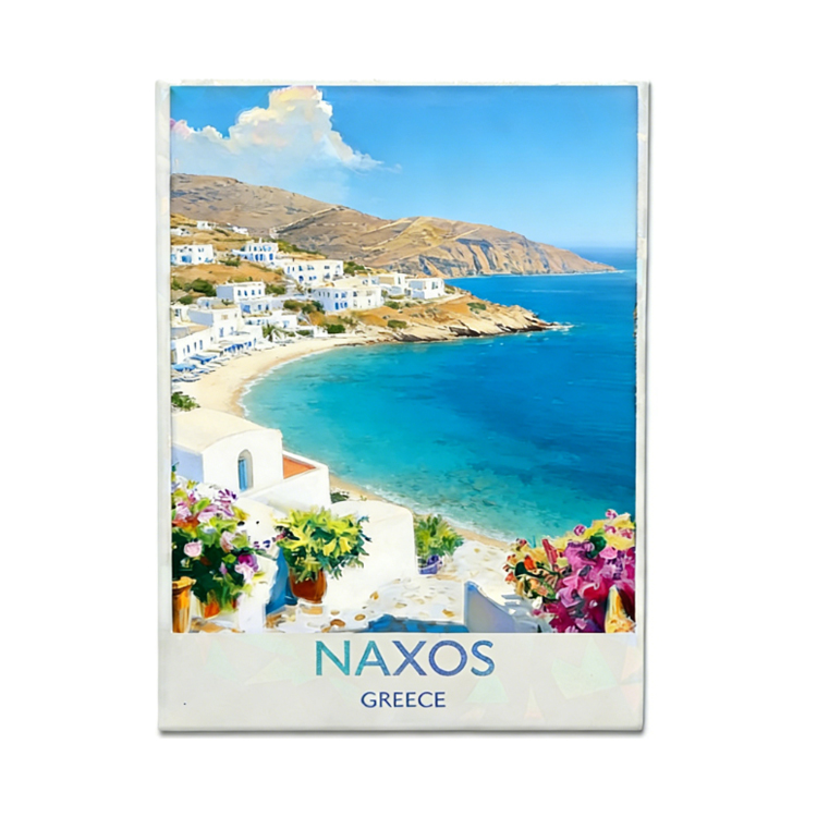 Customized Logo Printed Shiny Rectangle Photo Holographic Tin Magnet Slovenia Souvenir Maribor Fridge Magnet