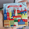 Customized Logo Soft PVC Magnet Copenhagen Denmark Souvenir Rubber Fridge Magnet