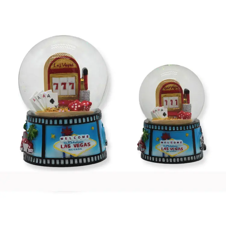 Wholesale Travel Gift Snow Ball Custom Resin Beach Souvenir Snow Globe