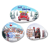 Custom Logo Melamine Resin Green Grass Snow Mountains Sheep Design Switzerland Souvenir Fridge Magnet Grindelwald Magnet