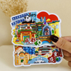 Custom Logo Tourist Souvenir 3D Embossed EVA Foam Fridge Magnet