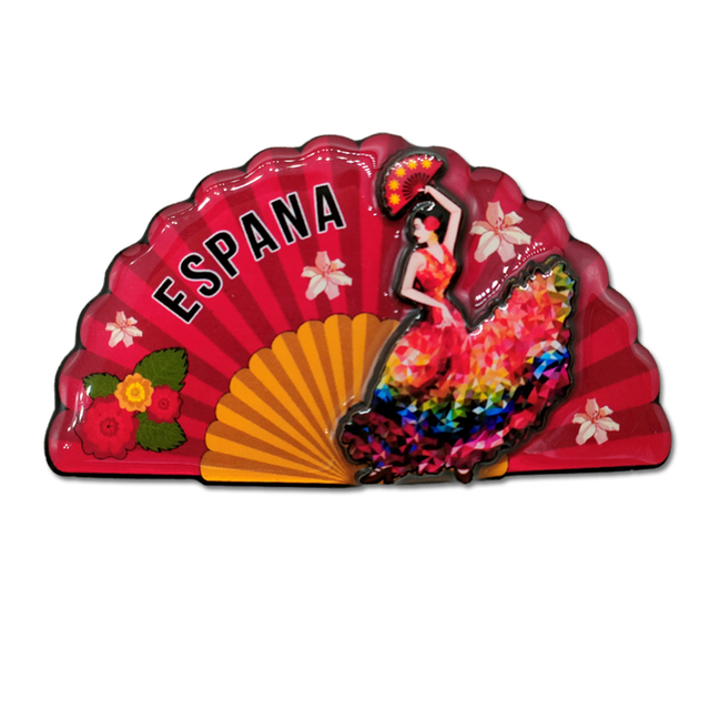 Factory Custom logo Epoxy Mdf Fridge Magnet Souvenir Benidorm Spain Wood Magnet