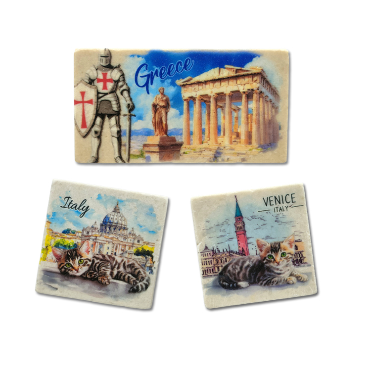 Factory Custom Logo Printing Resin Riga Latvia Souvenir Fridge Magnet