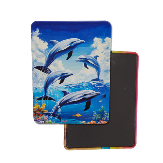 Custom logo Tourist Souvenir Tinplate Magnet Promotional Rectangle Tin Fridge Magnet