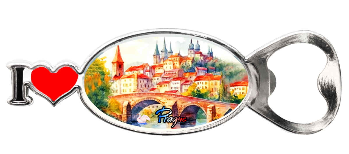 Resin Travel Gift Praha Czech Republic Prague Souvenir Fridge Magnet