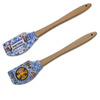 Customized Printed Silicon Spatula Kitchen Decor Portugal Gift Silicone Spatula with Wooden Handle